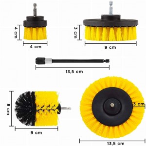 Set 4 brosses jaunes pour set nettoyage de perceuse... 2