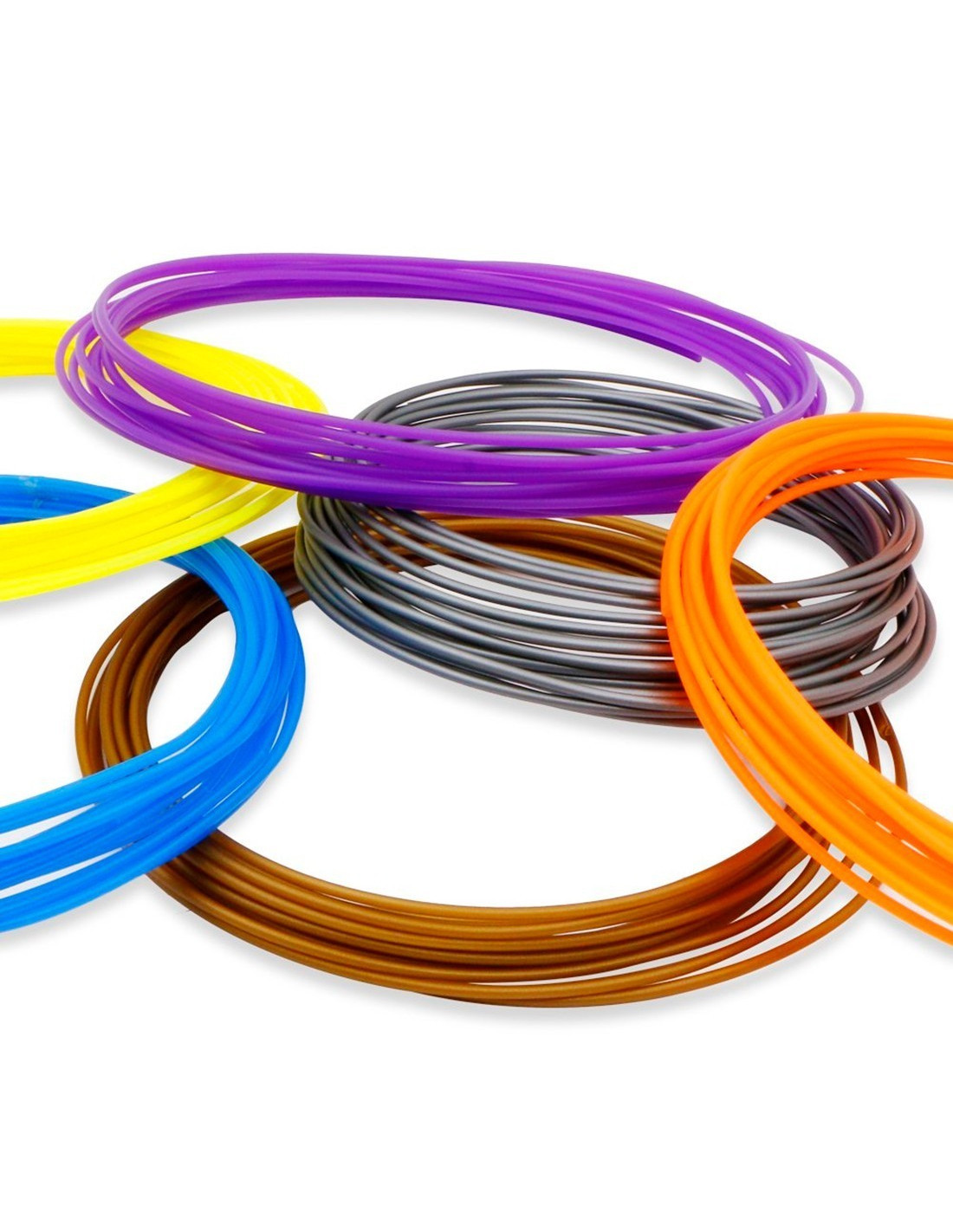 Recharge 20 Filaments Recharge pour stylo 3D Fils colorés PLA 5mt 1.75mm