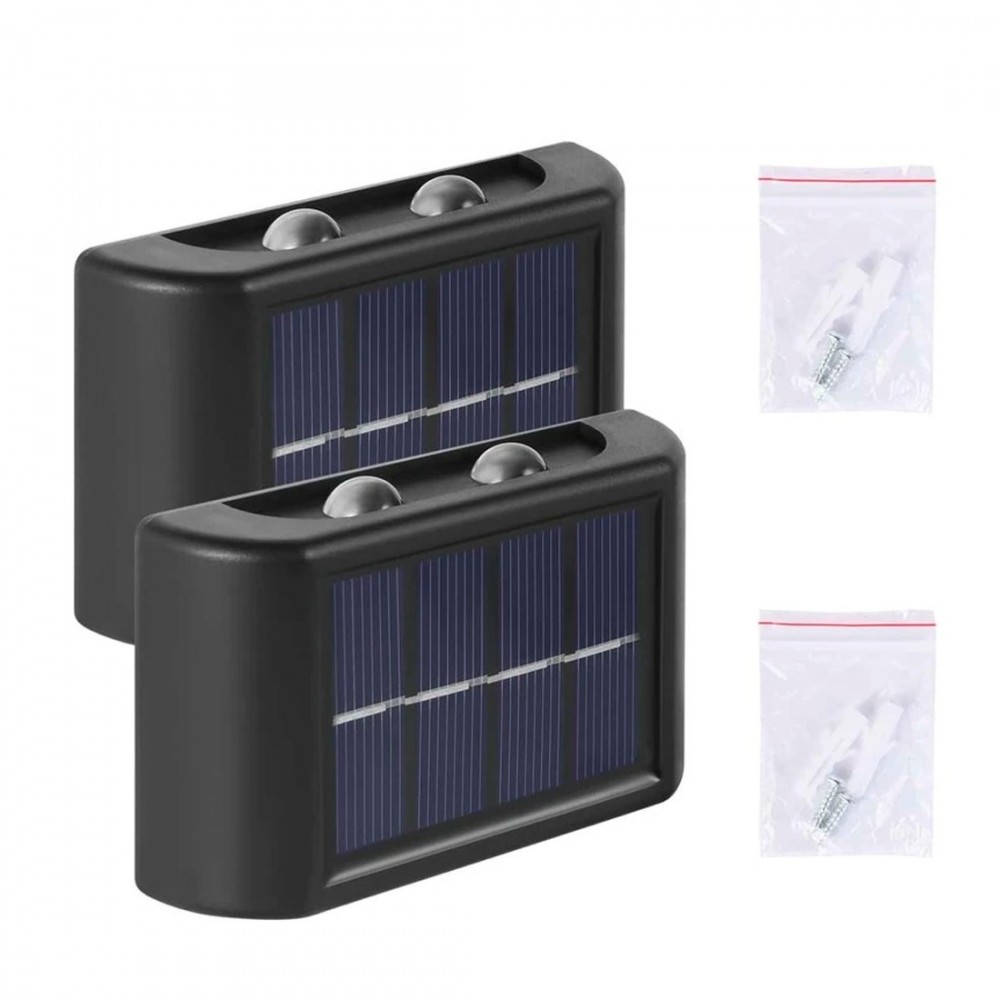 Pack 2 appliques LED recharge solaire pour...