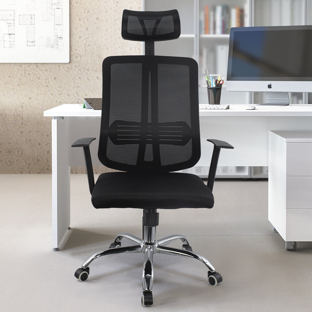 Fauteuil de direction réglable noir ALBERT...