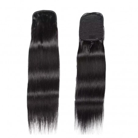 Rallonge cheveux raides noir avec clip MARILIA faux cheveux 140 gr de 70cm