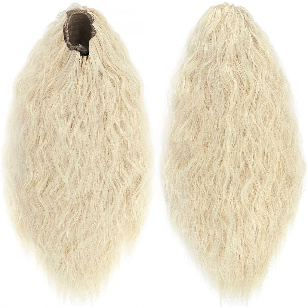 Rallonge cheveux bouclés blonds à clip CAROL faux cheveux 140gr sur 70cm