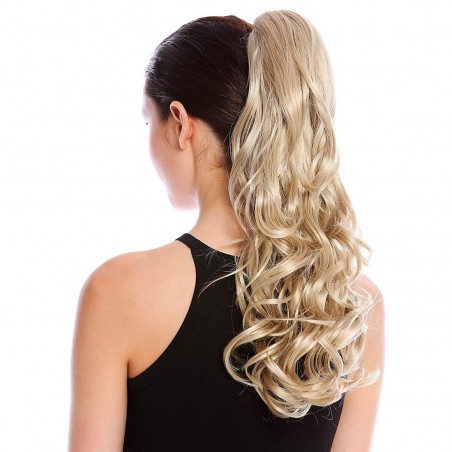 Extensions de cheveux blonds à clips JAMILE postiche 140gr Wavy 70cm