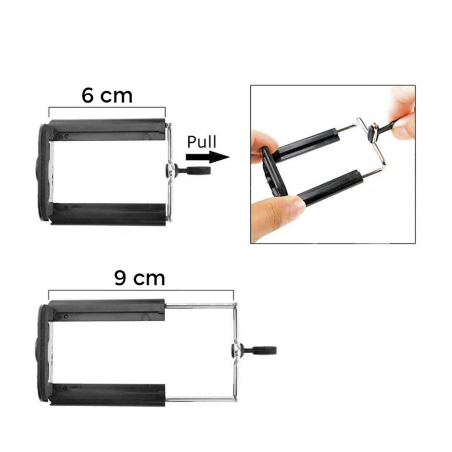 Trépied réglable 34 à 102 cm Trépied universel pour smartphone ou appareil photo