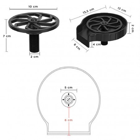 Nettoyant pour gobelets en verre pour rinceur de gobelets de cuisine à domicile