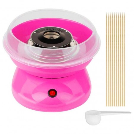 Machine à barbe à papa électrique 500 W barbe à papa rose