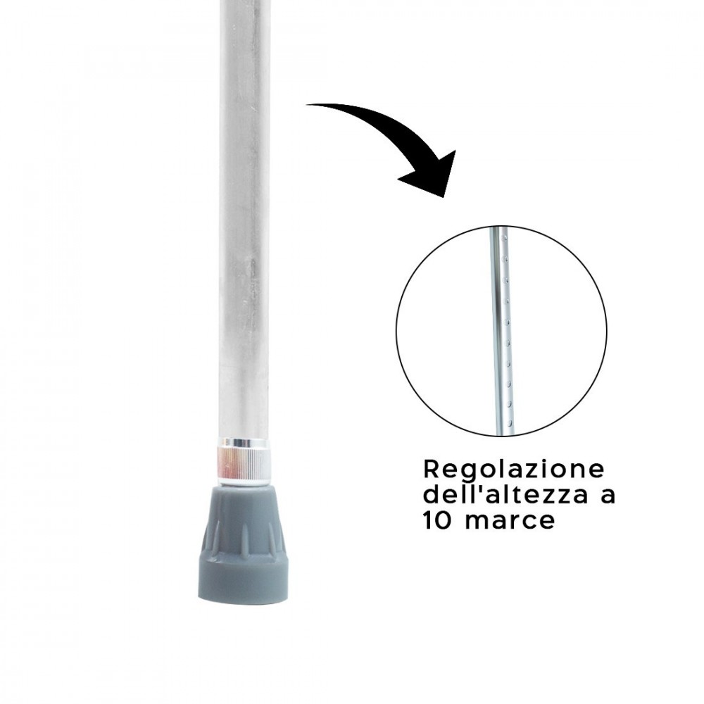 2 béquilles orthopédiques Canne canadienne...