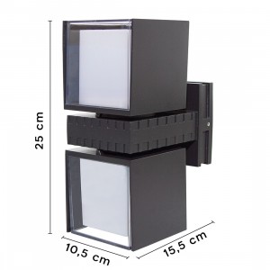 Applique Murale LED 24W Cube Lumière Chaude Extérieur... 2