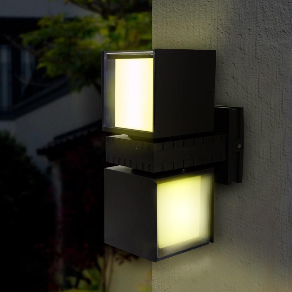 Applique Murale LED 24W Cube Lumière Chaude...