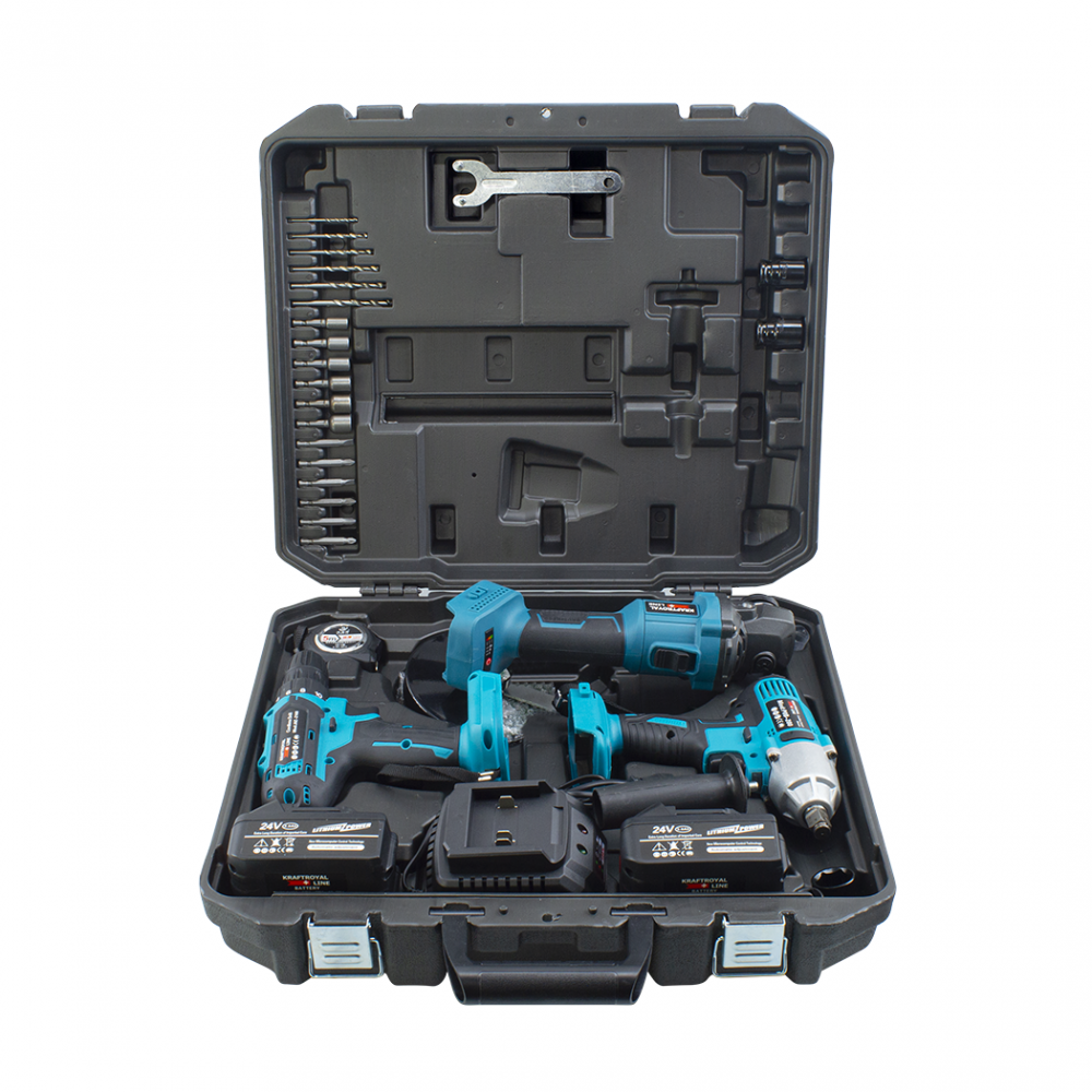 KRAFTROYAL Kit de perceuse-visseuse sans fil 3...