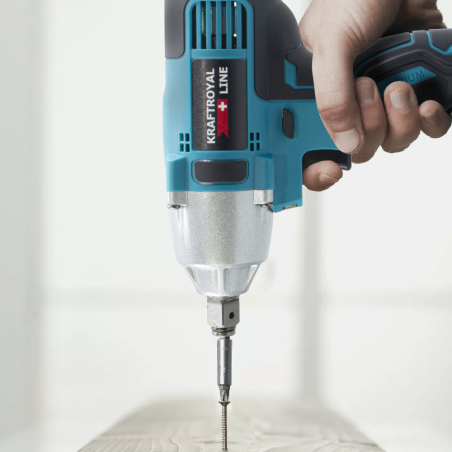 KRAFTROYAL Kit de perceuse-visseuse sans fil 3 pièces avec étui