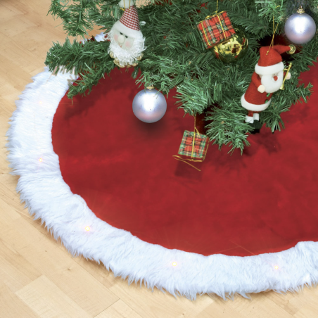 Sapin de Noël 301215 Tapis de sol pour sapin 110 cm Mini lumières LED