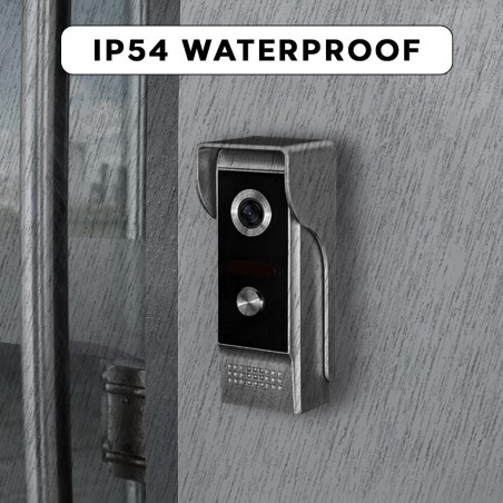 Interphone vidéo Wi-Fi unifamilial avec moniteur LCD TFT 7" caméra nocturne