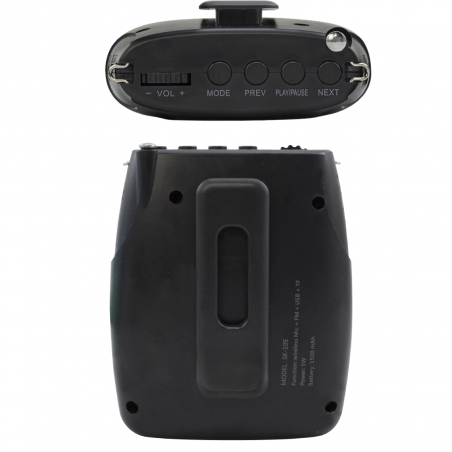 SK-105 Amplificateur vocal portable Radio FM Haut-parleurs microphone sans fil