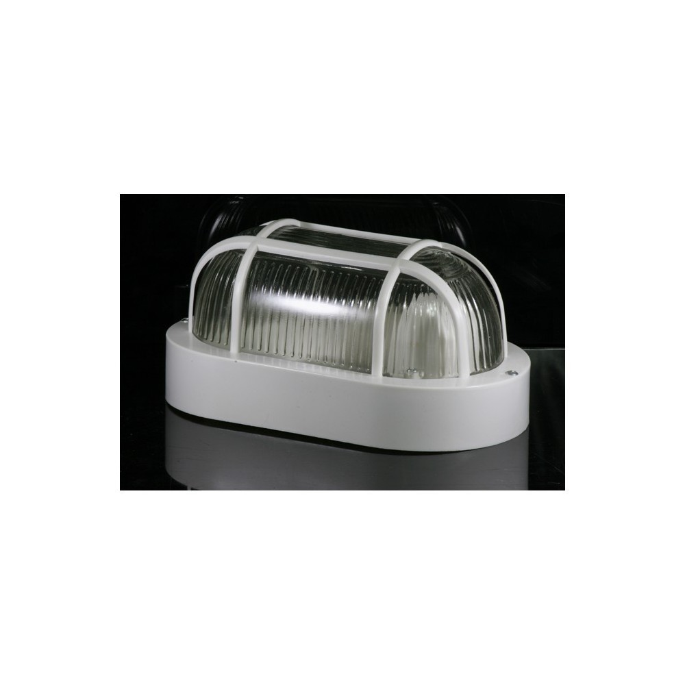 Lumière - Lampe - Applique OVAL grille E27 DHOMTECK (idéal pour le jardin) - Éclairage extérieur 