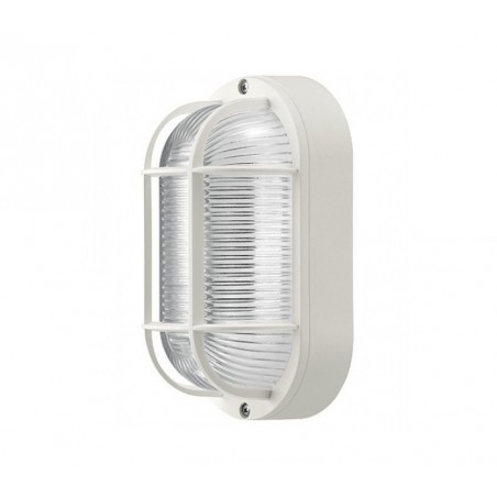 Lumière - Lampe - Applique OVAL grille E27 DHOMTECK (idéal pour le jardin) - Éclairage extérieur 