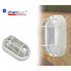 Lumière - Lampe - Applique OVAL grille E27 DHOMTECK (idéal pour le jardin) - Éclairage extérieur 