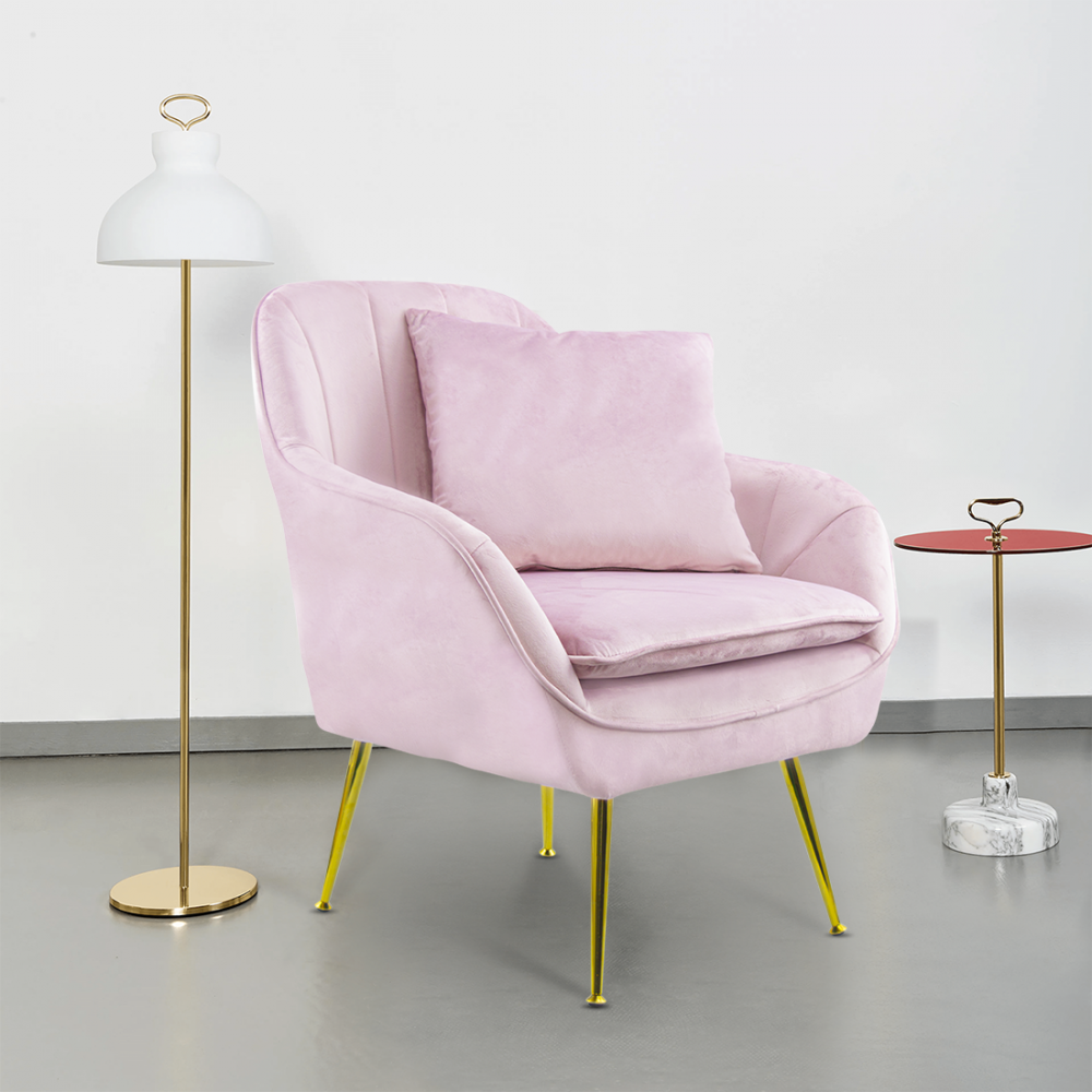 Fauteuil SATURNO avec assise velours rembourré...