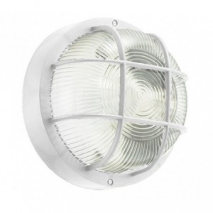 Lumière - Lampe - Applique RONDE grille E27 DHOMTECK (idéal pour le jardin) - Éclairage extérieur