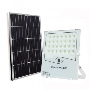 Spot LED 150W Lumière froide avec caméra panneau solaire...