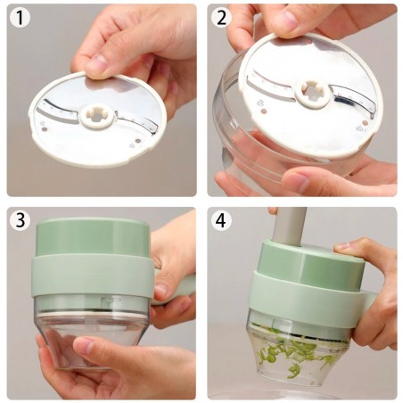 Coupe-légumes sans fil rechargeable portable pour la cuisine