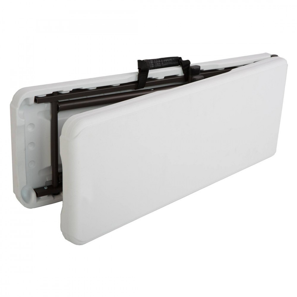 Banc pliable en plastique blanc pour camping ou...