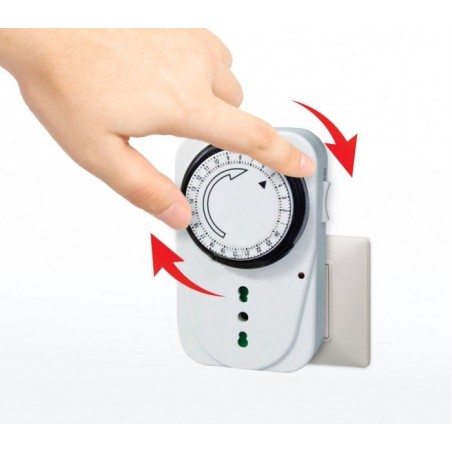 Programmateur - Minuteur - Prise électrique - sortie électrique analogique 16 A 3500 WATT TP3001-1 