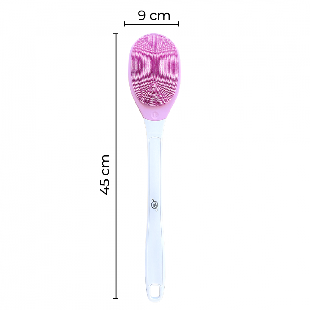 Brosse de bain à vibration électrique pour massage corporel étanche IPX7