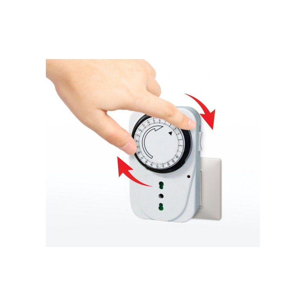 Programmateur - Minuteur - Prise électrique - sortie électrique analogique 16 A 3500 WATT TP3001-1 