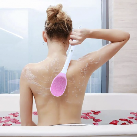 Brosse de bain à vibration électrique pour massage corporel étanche IPX7