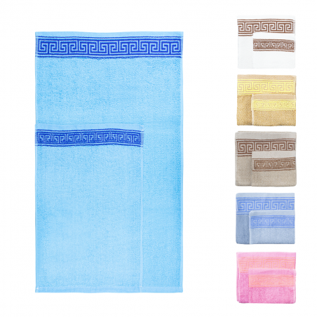 Set 12 serviettes de bain 6 visage 6 invités extra absorbant diverses couleurs