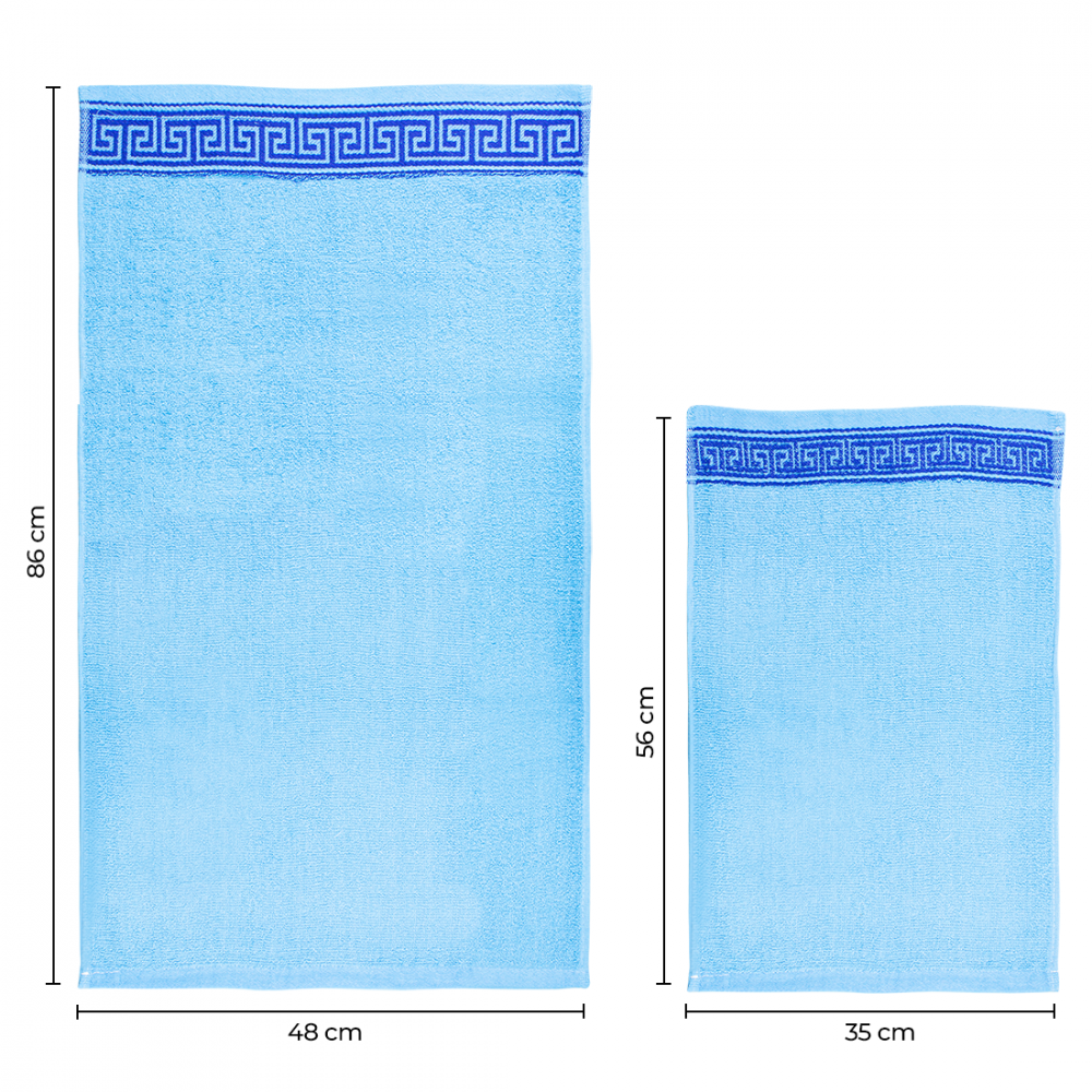 Set 12 serviettes de bain 6 visage 6 invités...