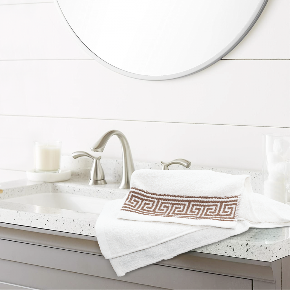 Set 12 serviettes de bain 6 visage 6 invités...