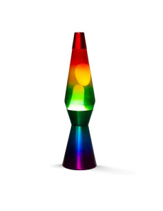XL1767 Lampe à Lave 40cm Rainbow avec Paillettes Magma...