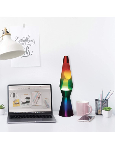 XL1767 Lampe à Lave 40cm Rainbow avec...