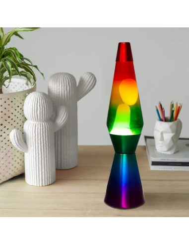 XL1767 Lampe à Lave 40cm Rainbow avec...