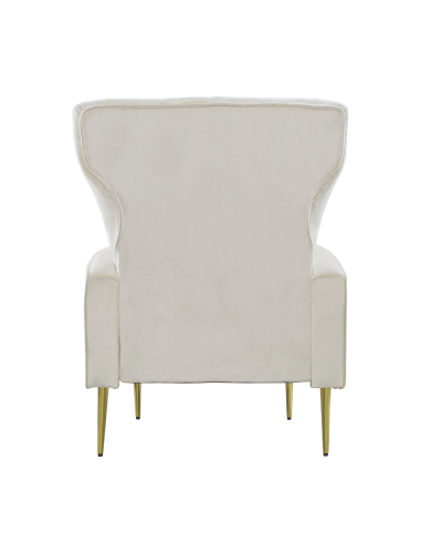 Fauteuil en velours DORIAN dossier haut...