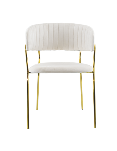 Chaise salle à manger ronde en velours pour...