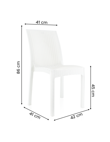Lot de 2 chaises de jardin d'extérieur design...