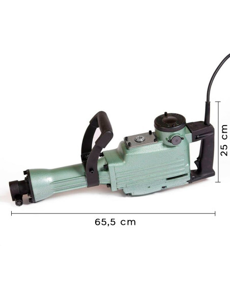 Marteau de démolition KRAFTROYAL 1400 W pointes de percussion 65MM avec étui