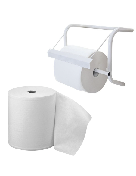 Pack 6 Maxi Bobines Papier Industriel 800 Feuilles 1.5Kg Rouleau 2 Couches