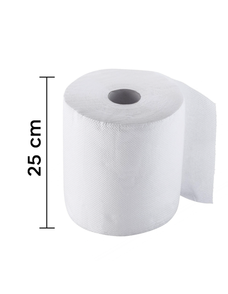 Pack 6 Maxi Bobines Papier Industriel 800 Feuilles 1.5Kg Rouleau 2 Couches