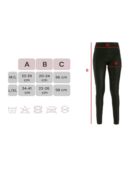 Les leggings Zero Gradi avec intérieur polaire sont élastiques NOIR thermique