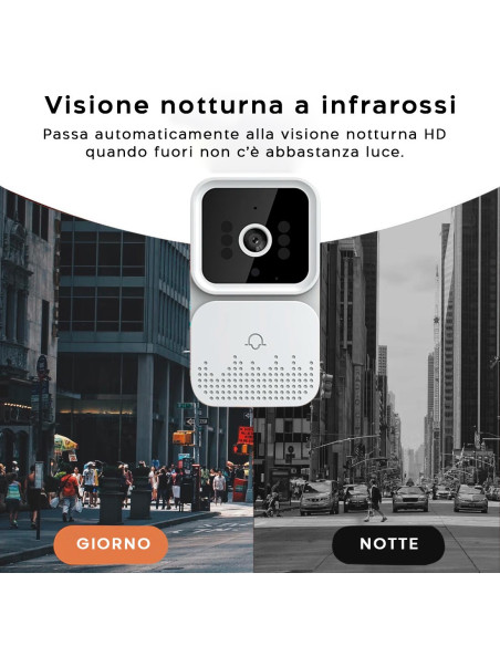 Mini interphone vidéo avec téléphone d'application de sonnette sans fil audio bi