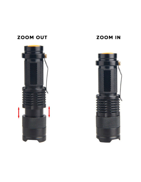 Lampe de poche LED rechargeable de pêche de nuit portable avec chargeur