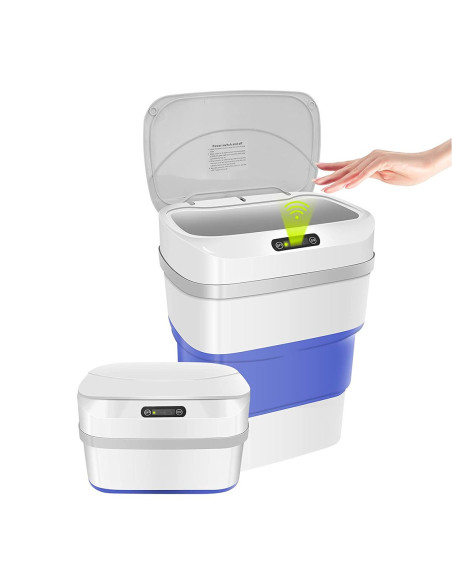 Poubelle pliante automatique à capteur infrarouge intelligent