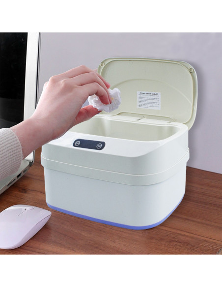 Poubelle pliante automatique à capteur infrarouge intelligent