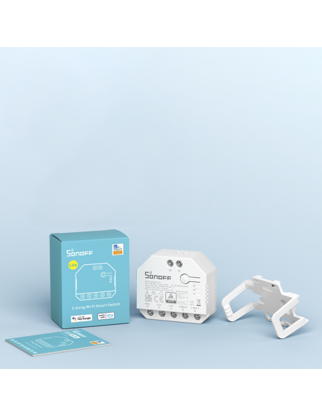 Lumière programmable Sonoff Dual R3 Lite Smart Switch avec deux réseaux