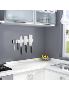 Porte-couteaux de cuisine magnétique mural 40 cm en acier... 2