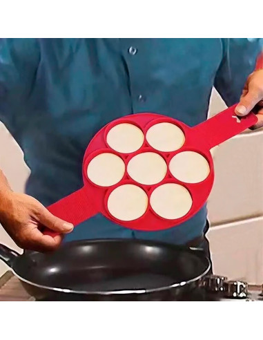 Moule en silicone à crêpes pliable antiadhésif...